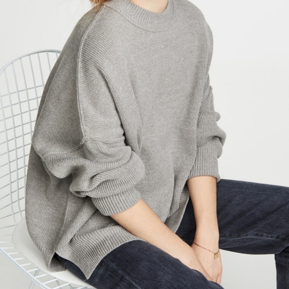 Free People Easy Street Tunic, Gray, M.